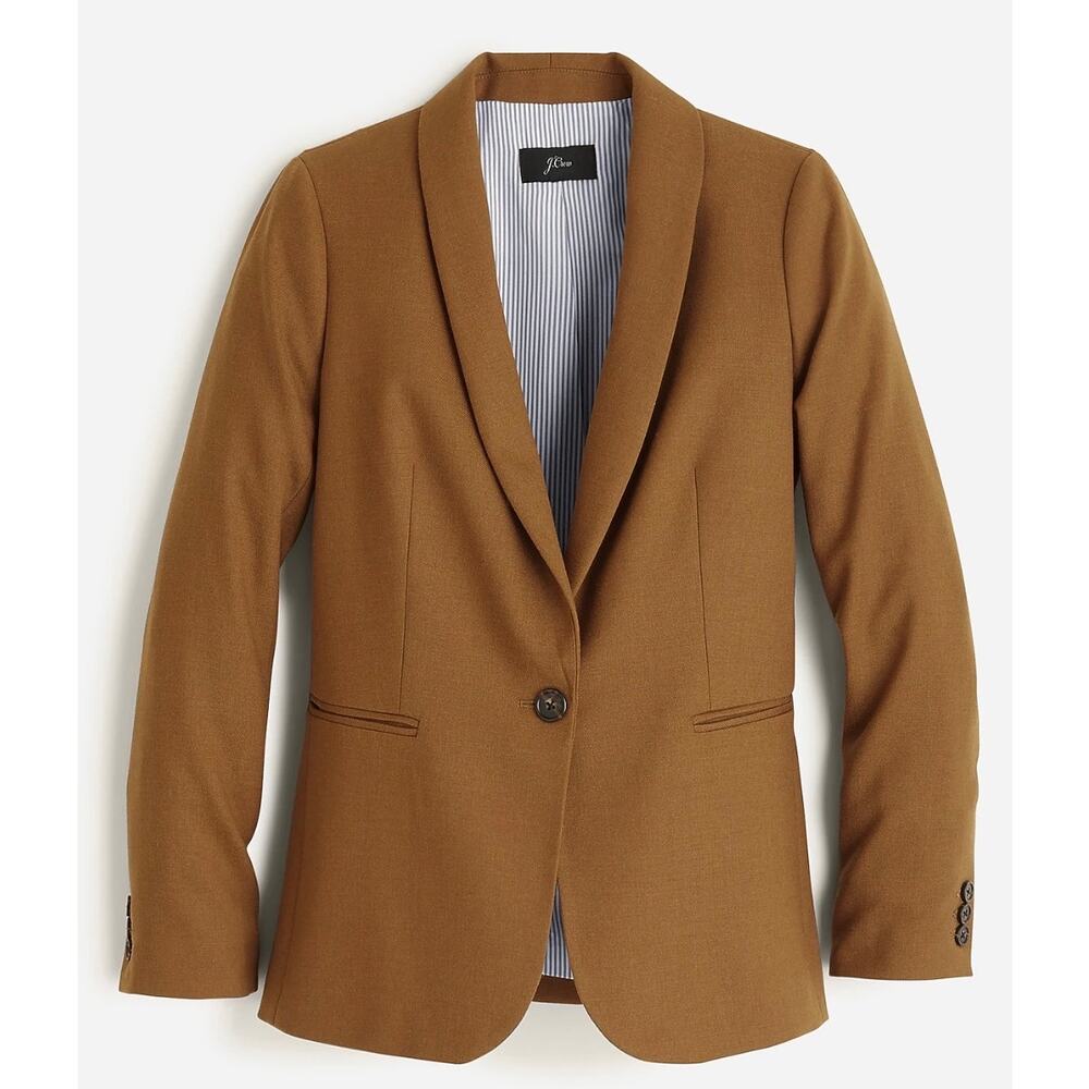 J.Crew Parke Chestnut Blazer in Wool - sz 00
